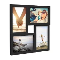 Malden 4x6 Square Black 4-Opening Collage Frame