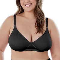 Bestform Striped Wireless Cotton Bra with Lightly-Lined Cups-5006248