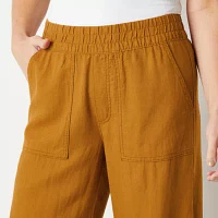 St. John's Bay Loose Fit Wide Leg Linen Trouser