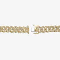 10K Gold 8 1/2 Inch Semisolid Curb Chain Bracelet