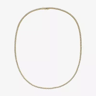 Mens CT. T.W. Natural White Diamond 10K Gold Tennis Necklaces