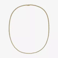 Mens CT. T.W. Natural White Diamond 10K Gold Tennis Necklaces