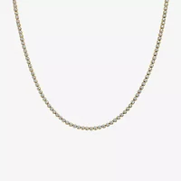 Mens CT. T.W. Natural White Diamond 10K Gold Tennis Necklaces