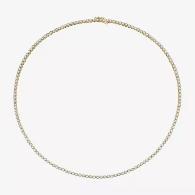 Mens CT. T.W. Natural White Diamond 10K Gold Tennis Necklaces