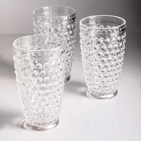 Martha Stewart Chauncey Hobnail 4-pc. Glass Tumbler Set