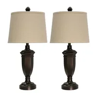 Stylecraft Madison Bronze Finish 2-pc. Lamp Set