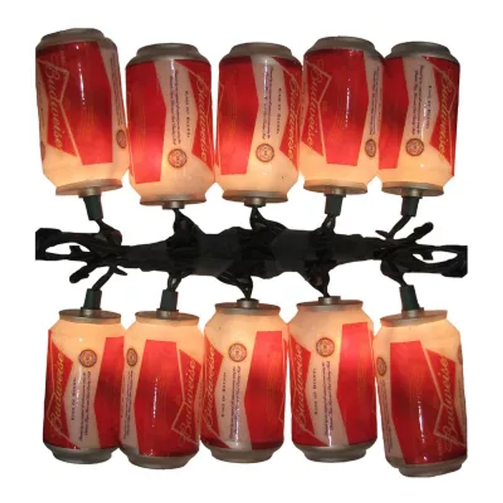 Kurt Adler 10-Light Budweiser Can Light Set