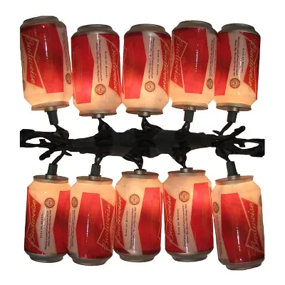 Kurt Adler 10-Light Budweiser Can Light Set