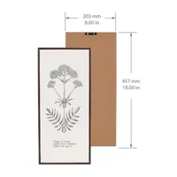 8x18 Botanical Crinkle Cut Wall Sign