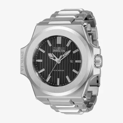 Invicta Akula Mens Silver Tone Stainless Steel Bracelet Watch 34730