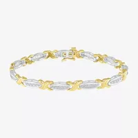 CT. T.W. Natural White Diamond 10K Gold Inch Tennis Bracelet