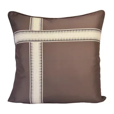 Donna Sharp Natures Collage Brown Square Throw Pillow