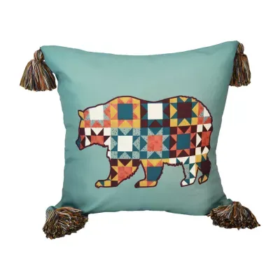 Donna Sharp Northern Lights Bear Square Throw Pillows