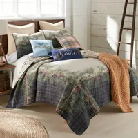 Donna Sharp Pine Boughs 3-pc. Reversible Quilt Set