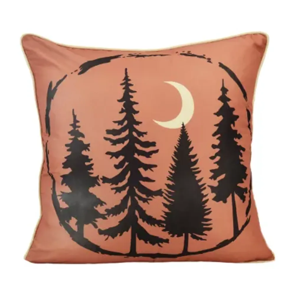 Your Lifestyle By Donna Sharp Bear Totem Tree Square Throw Pillow