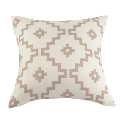 Your Lifestyle By Donna Sharp Mesquite Geo Tan Square Throw Pillow