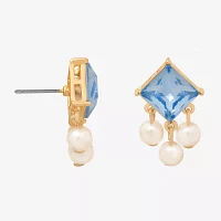 Bijoux Bar Delicates Gold Tone Glass Drop Earrings