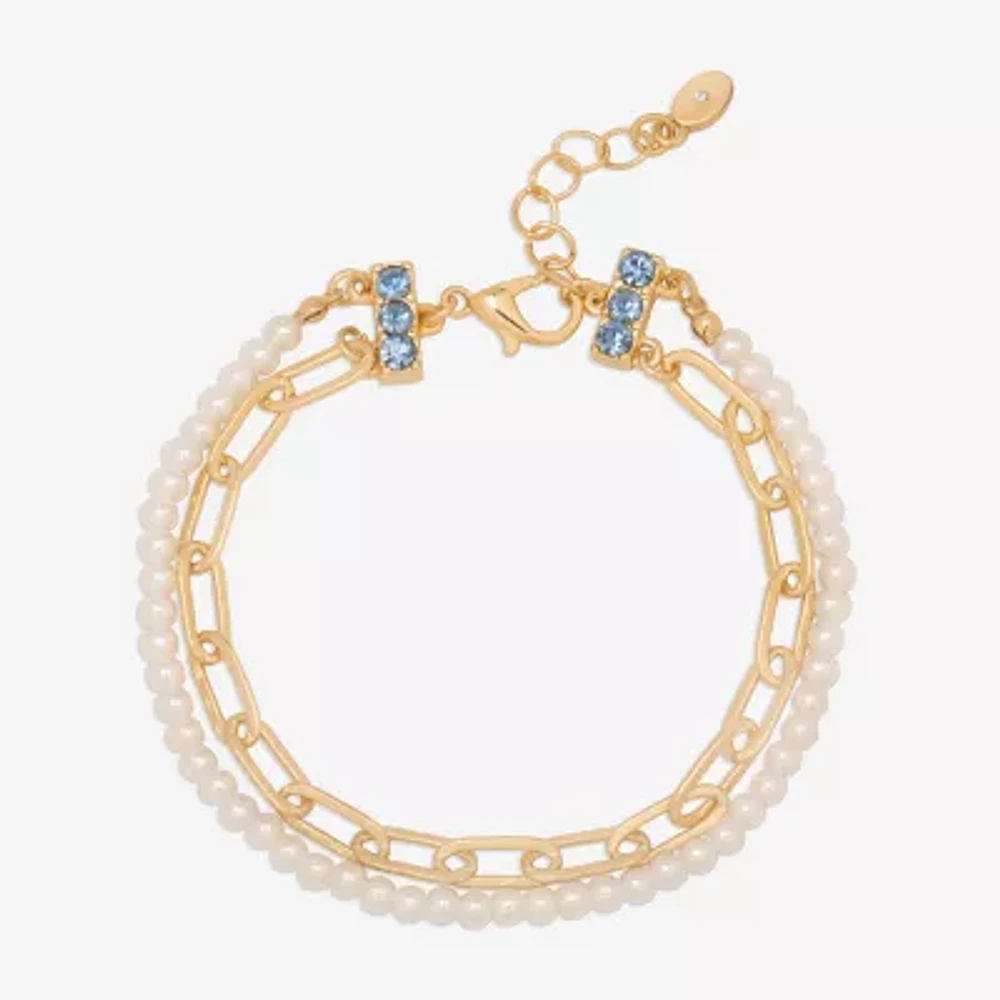 Bijoux Bar Delicates Gold Tone Link Chain Bracelet