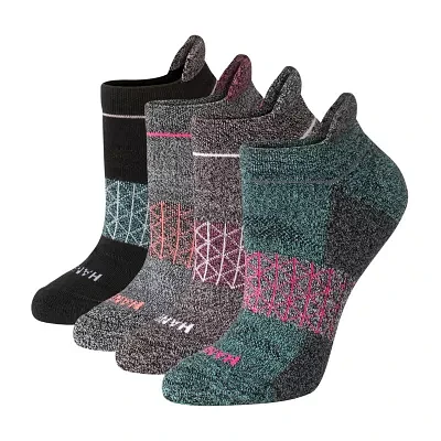 Hanes Absolute Active Heel Tab 4 Pair No Show Socks Womens