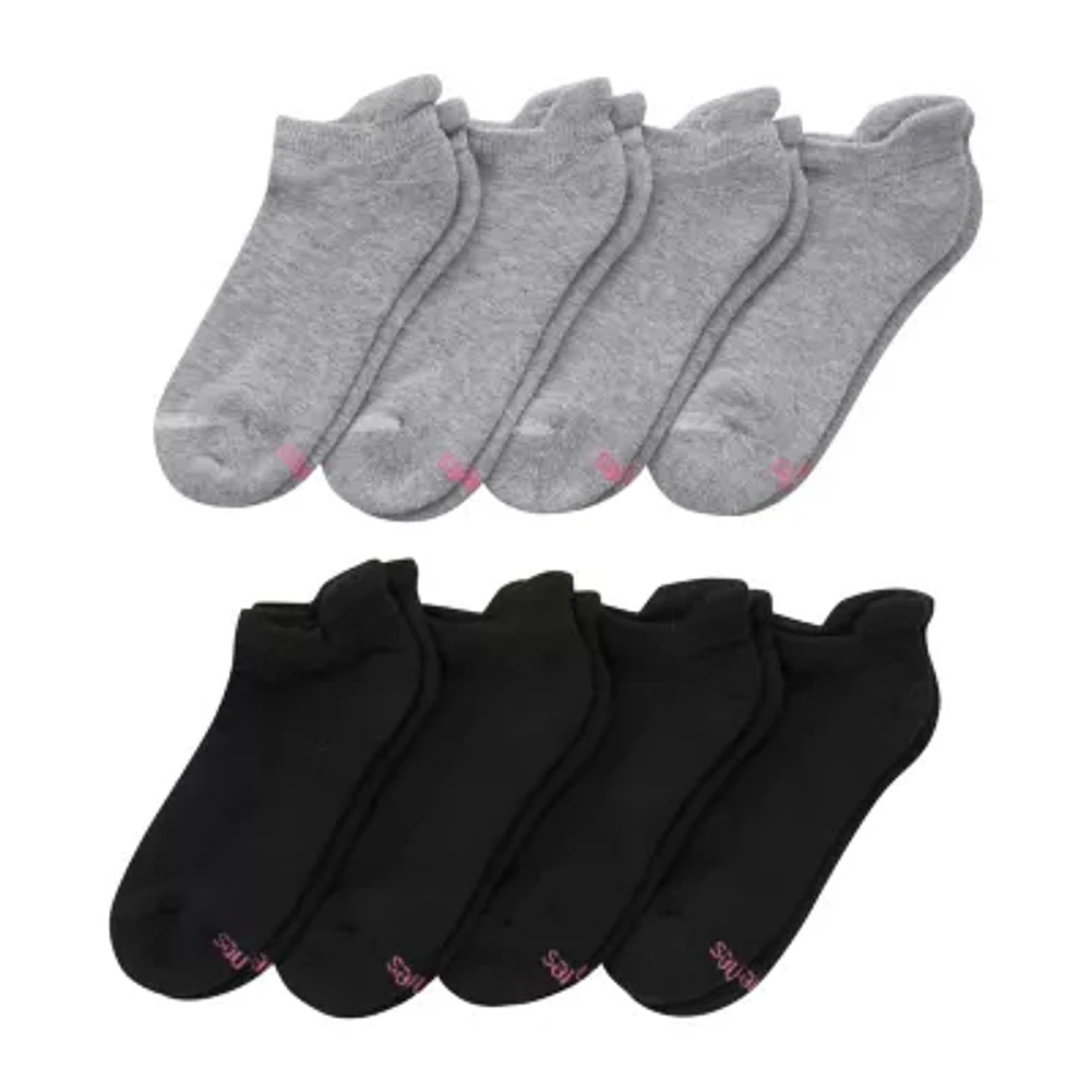 Hanes Cool Comfort Cushion Heel Tab 8 Pair No Show Socks Womens