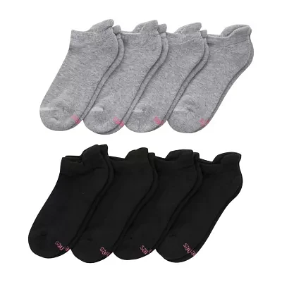 Hanes Cool Comfort Cushion Heel Tab 8 Pair No Show Socks Womens