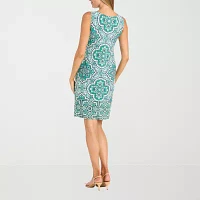 R & M Richards Womens Jacket Dress With Removable Necklace