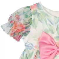 Rare Editions Baby Girls Sleeveless Puffed Sleeve Flower Girl Fit + Flare Dress