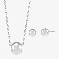 Made in Italy Sterling Silver Round 2-pc. Jewelry Set