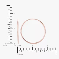 14K Rose Gold 16mm Round Hoop Earrings