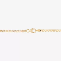 10K Gold 7.5 Inch Hollow Box Link Bracelet