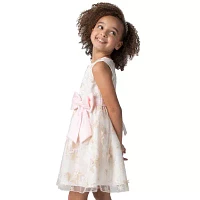 Rare Editions Toddler Girls Sleeveless Flower Girl Fit + Flare Dress