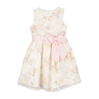 Rare Editions Toddler Girls Sleeveless Flower Girl Fit + Flare Dress
