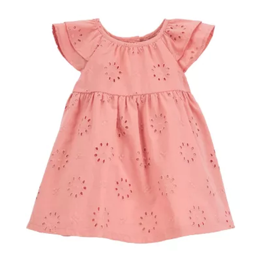 Carter's Baby Girls Short Sleeve Flutter A-Line Dress