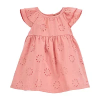 Carter's Baby Girls Short Sleeve Flutter A-Line Dress