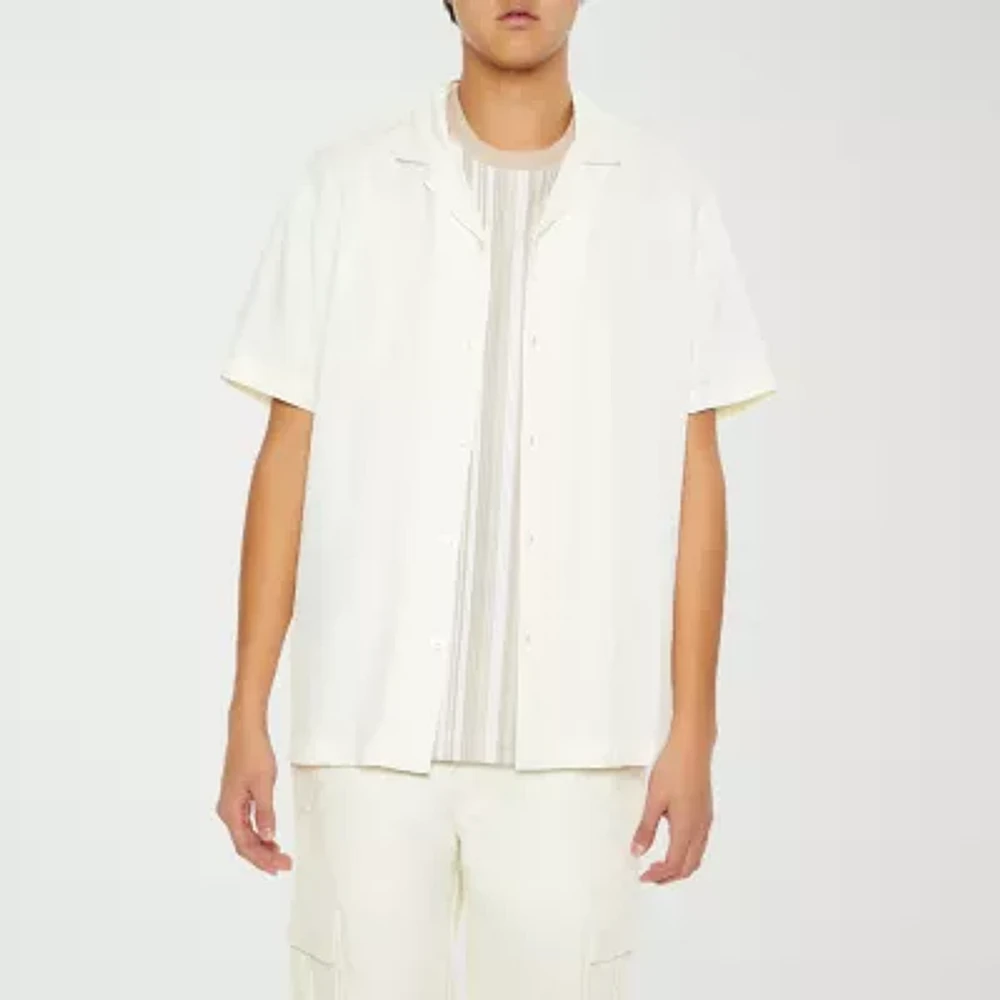 Forever 21 Mens Short Sleeve Button-Down Shirt