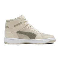 PUMA Rebound Layup Washed Suede Mens Basketball Shoes