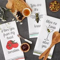 Design Imports Love You 3-pc. Dish Towel Set