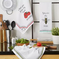 Design Imports Love You 3-pc. Dish Towel Set