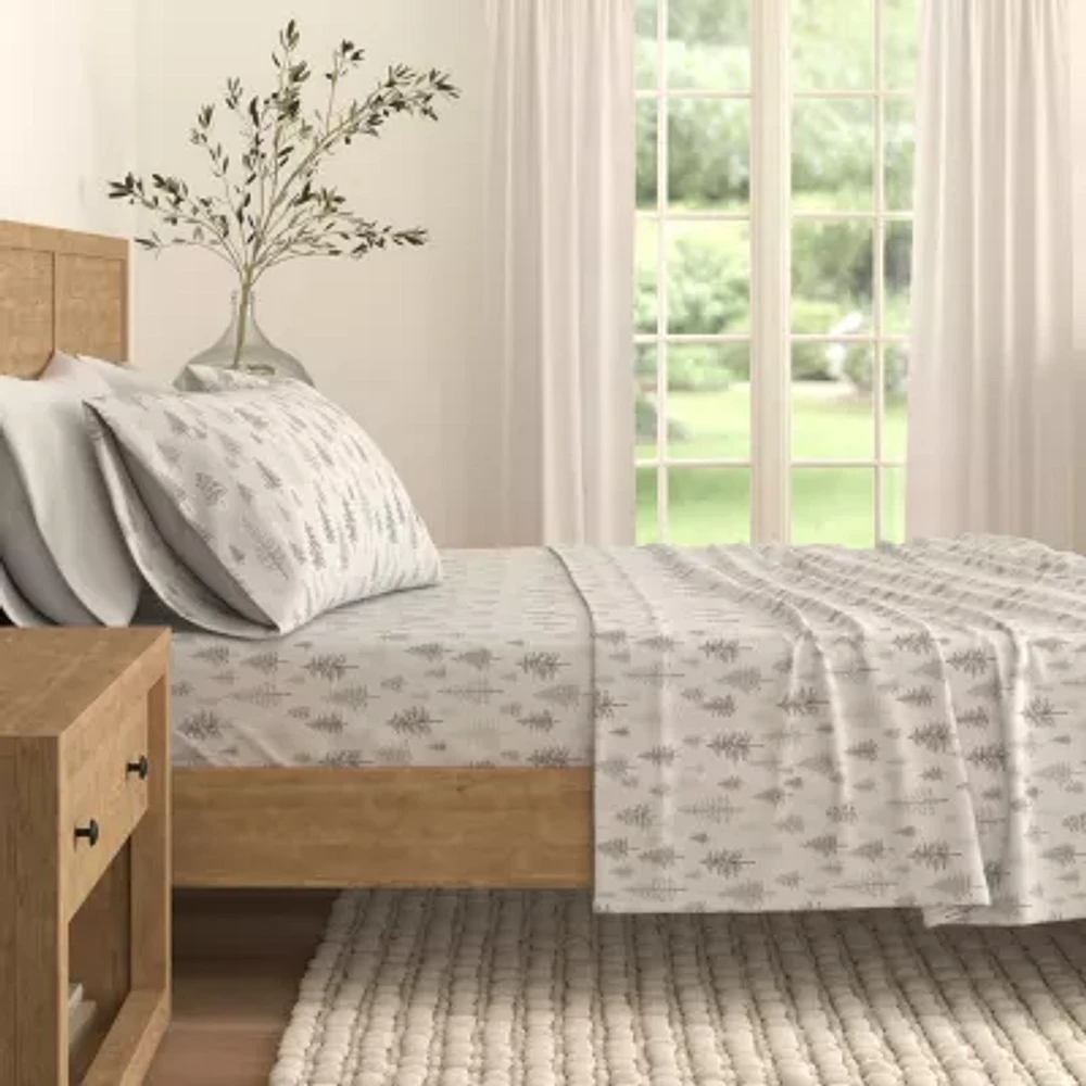 Linery Wild Lodge Flannel Sheet Set