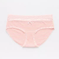 Arizona Body Cotton with Lace Hipster Panty