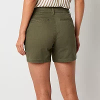 a.n.a Womens 5" Mid Rise Chino Short