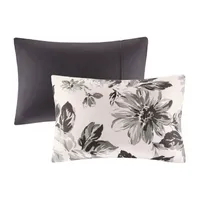 Intelligent Design Renee Floral Print Duvet Cover Set with decorative pillows