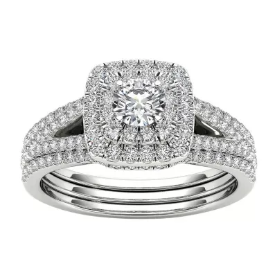 CT.T.W. Natural Diamond 10K Gold Bridal Set