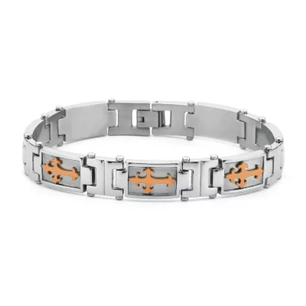 Men's Cross Bracelet Stainless Steel