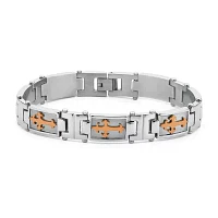 Men's Cross Bracelet Stainless Steel