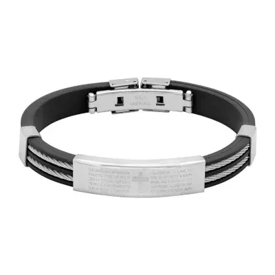 Steeltime Stainless Steel 8 Inch Solid Id Bracelet