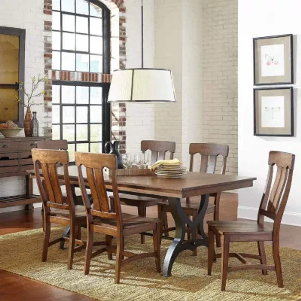 The District 7-Pc Standard Height Dining Set