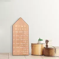 11x28 Home Rules Wall Sign