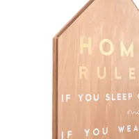 11x28 Home Rules Wall Sign