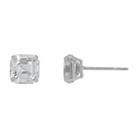 Toc 2 1/2 CT. T.W. White Cubic Zirconia 10K White Gold 7mm Stud Earrings